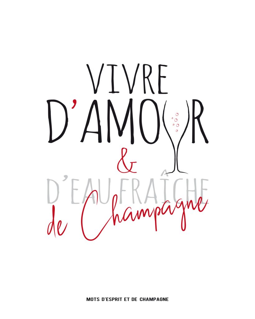 Affiche Vivre d'amour et de Champagne