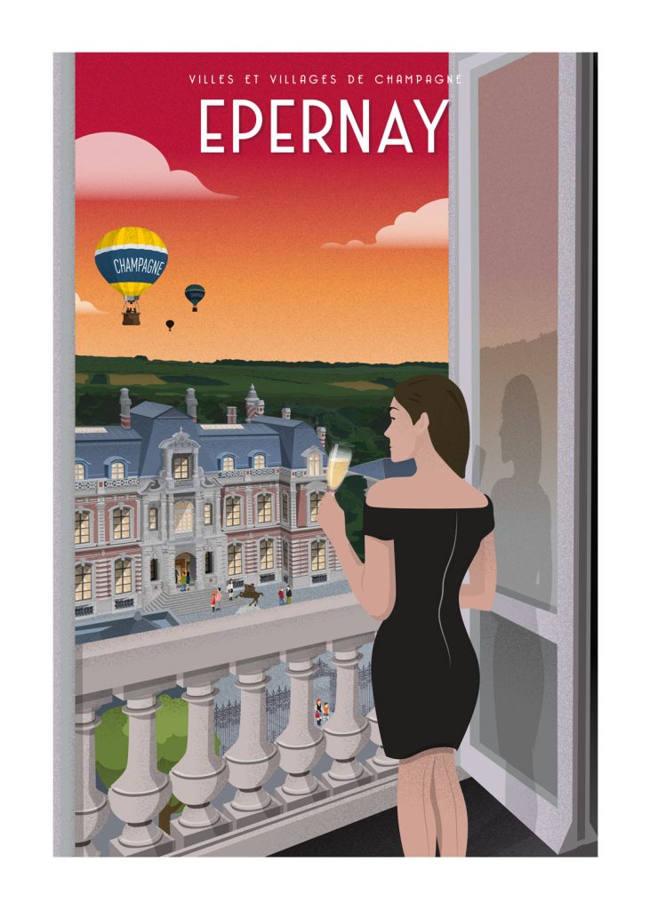 Affiche - Villes et Villages de Champagne - Epernay / Musée