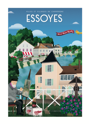 Affiche - Villes et Villages de Champagne - Essoyes