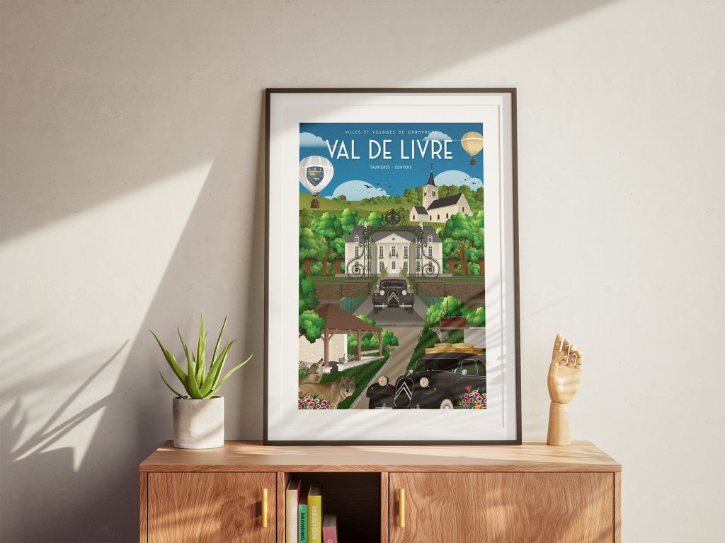 Affiche - Villes et Villages de Champagne - Val de livre