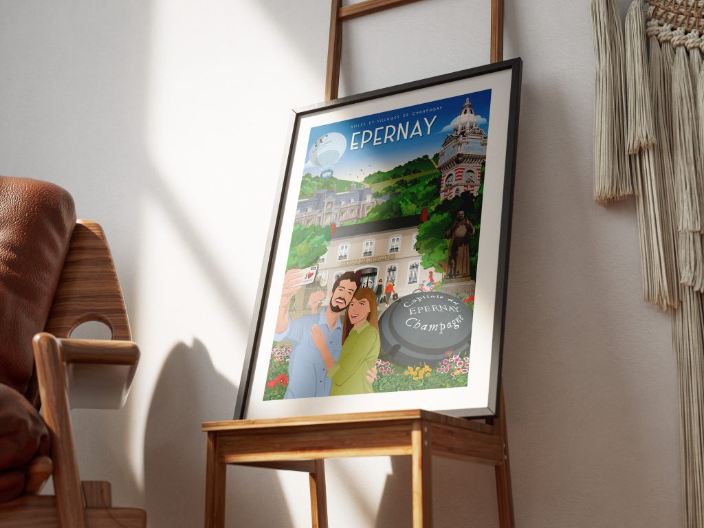 Affiche - Villes et Villages de Champagne - Epernay / tourisme