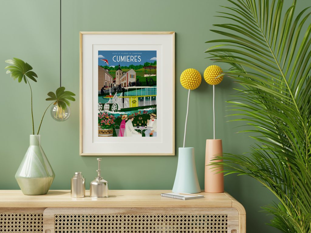 Affiche - Villes et Villages de Champagne - Cumières