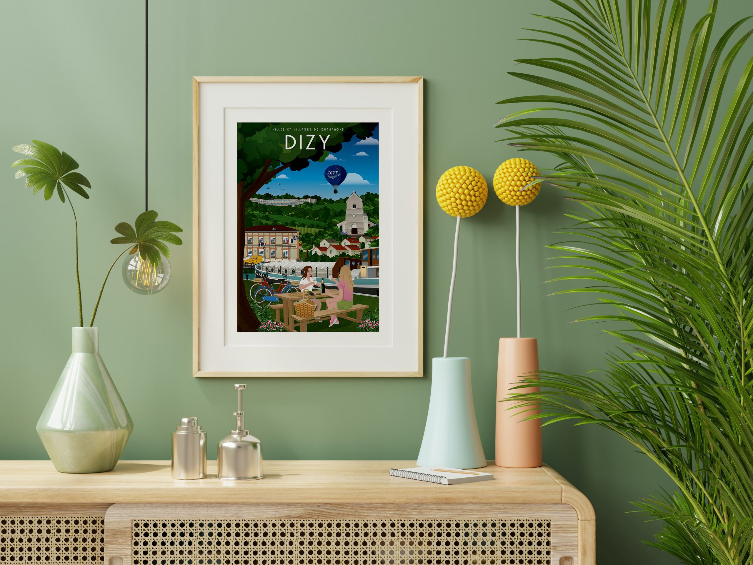 Affiche - Villes et Villages de Champagne - Dizy