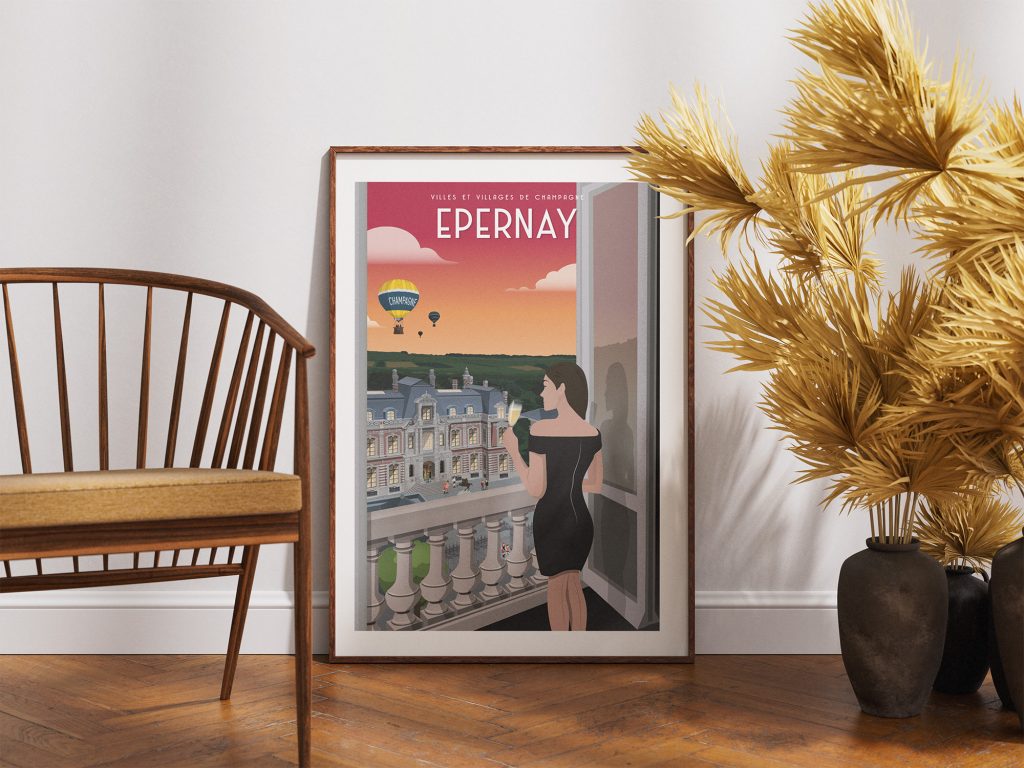 Affiche - Villes et Villages de Champagne - Epernay / Musée