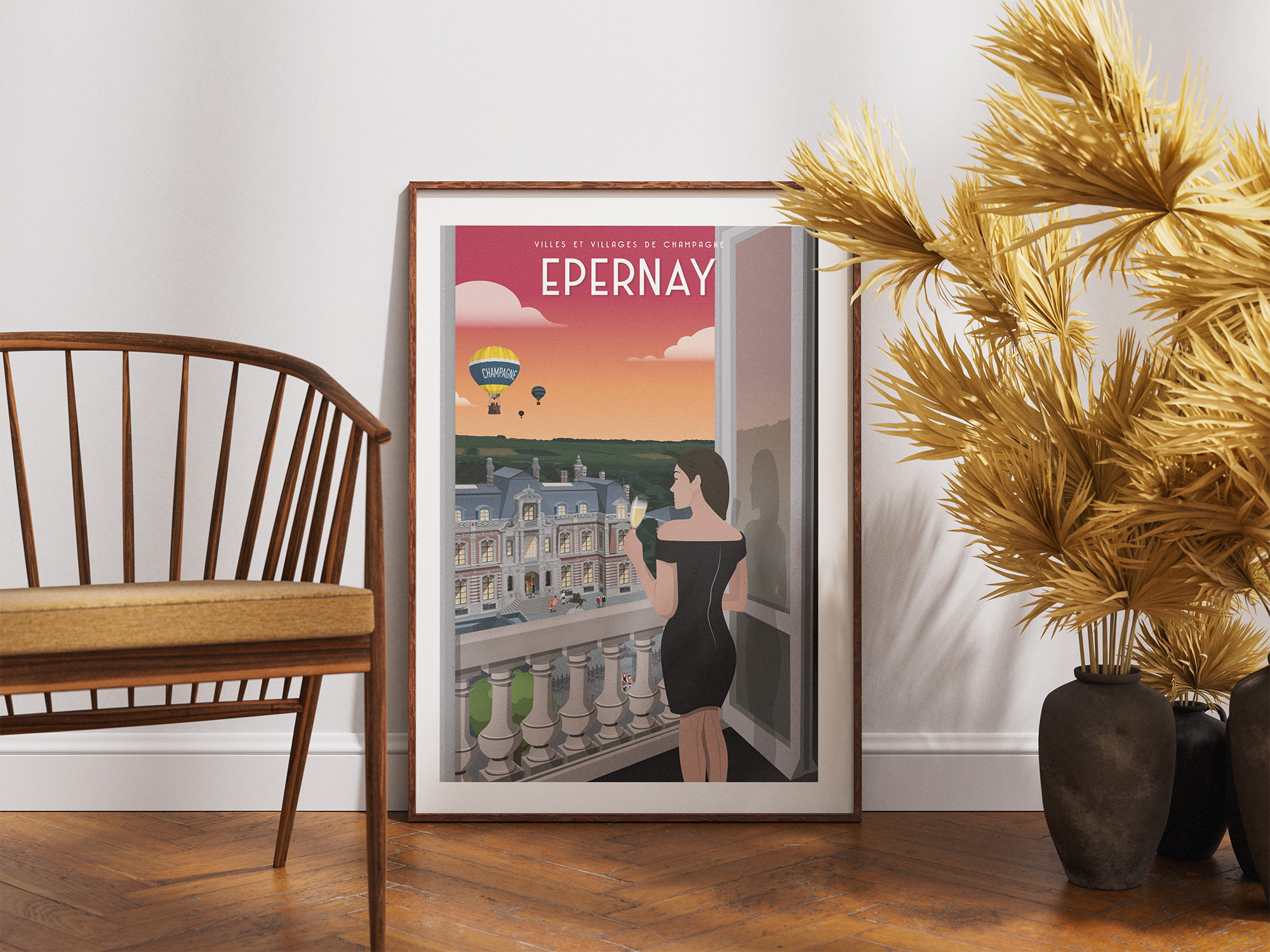 Affiche - Villes et Villages de Champagne - Epernay / Musée