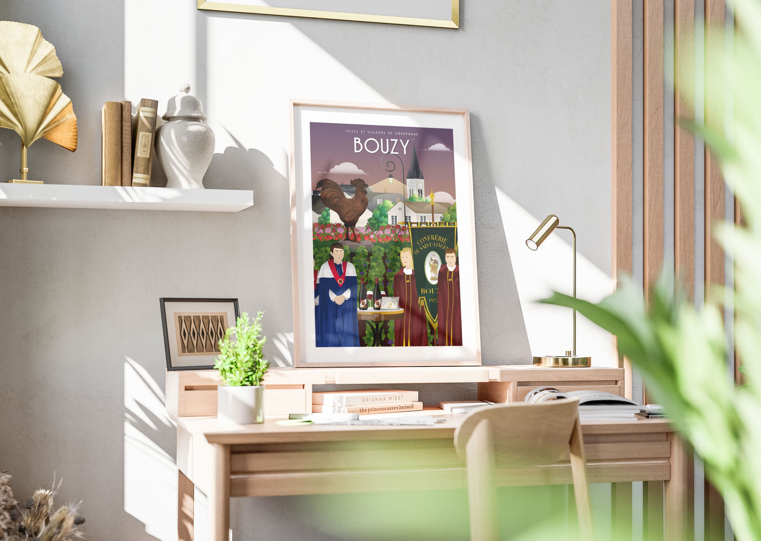Affiche - Villes et Villages de Champagne - Bouzy