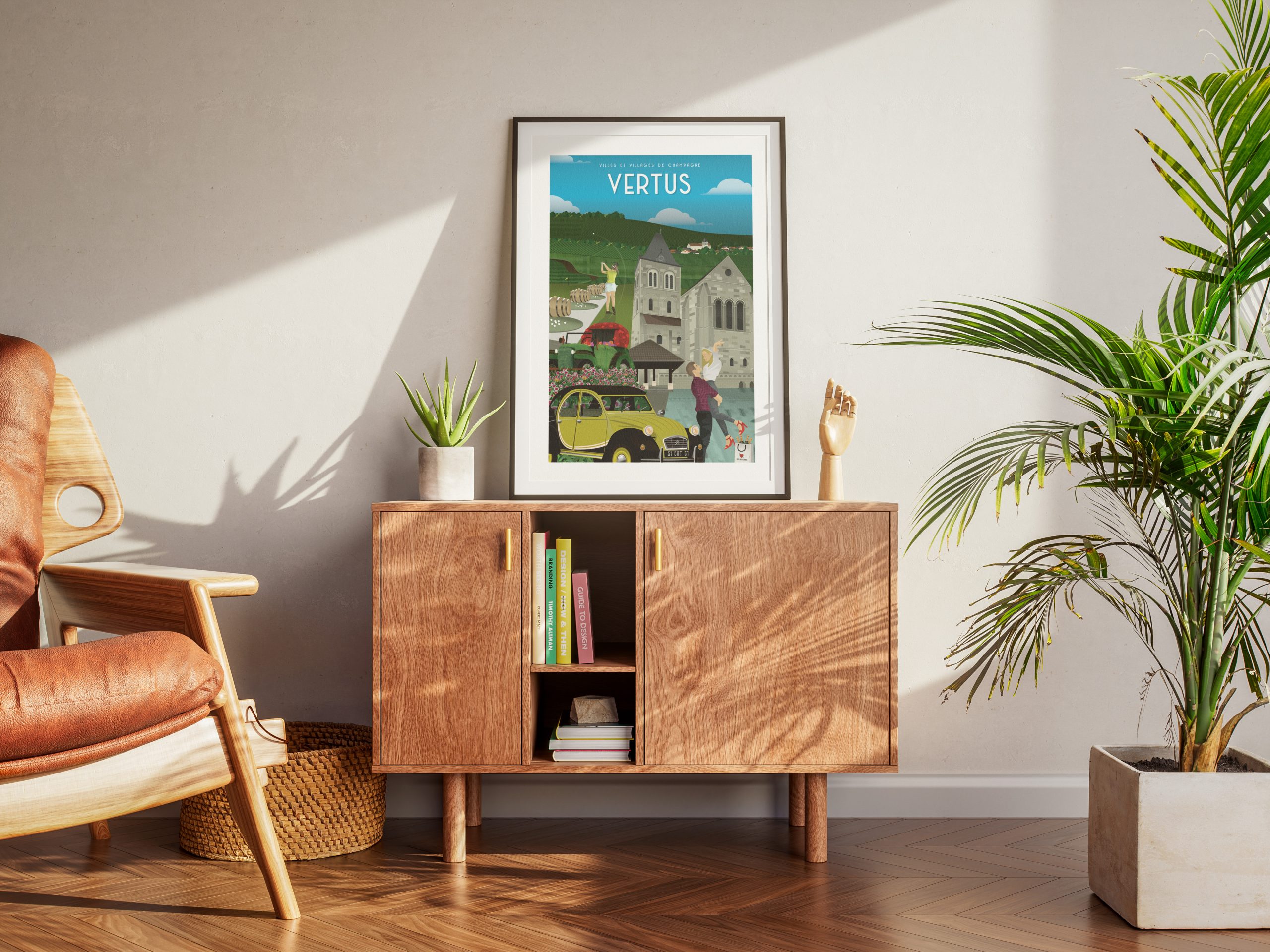 Affiche - Villes et Villages de Champagne - Vertus