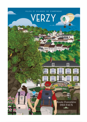 Affiche - Villes et Villages de Champagne - Verzy