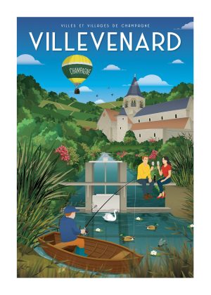 Affiche - Villes et Villages de Champagne - Villevenard