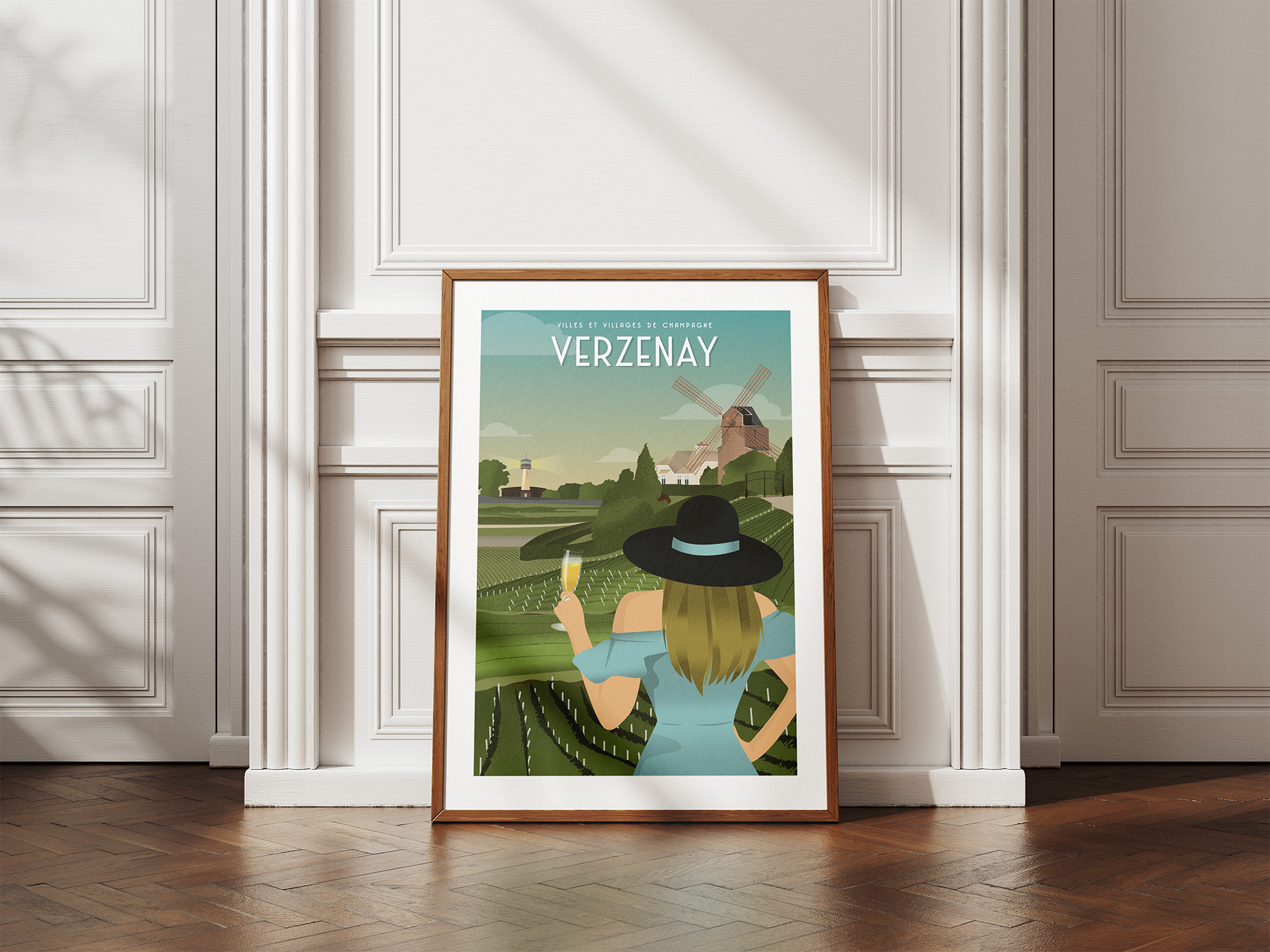 Affiche - Villes et Villages de Champagne - Verzenay
