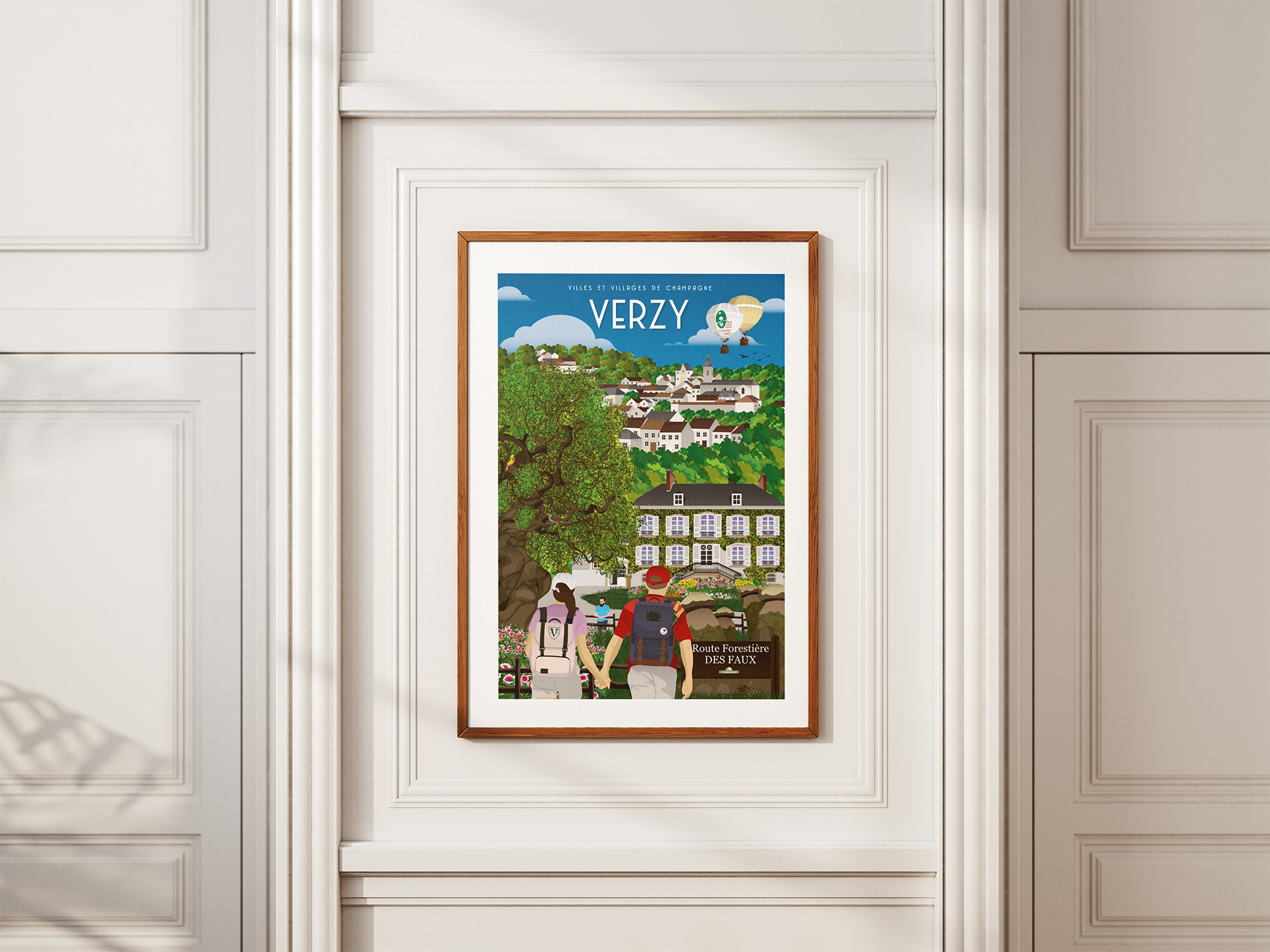 Affiche - Villes et Villages de Champagne - Verzy