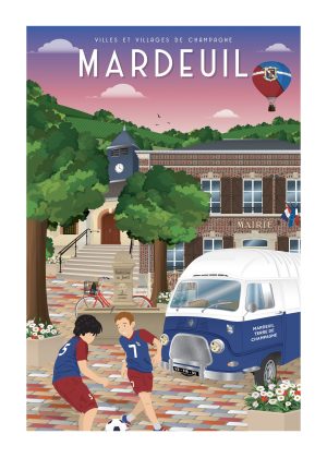 Affiche - Villes et Villages de Champagne - Mardeuil