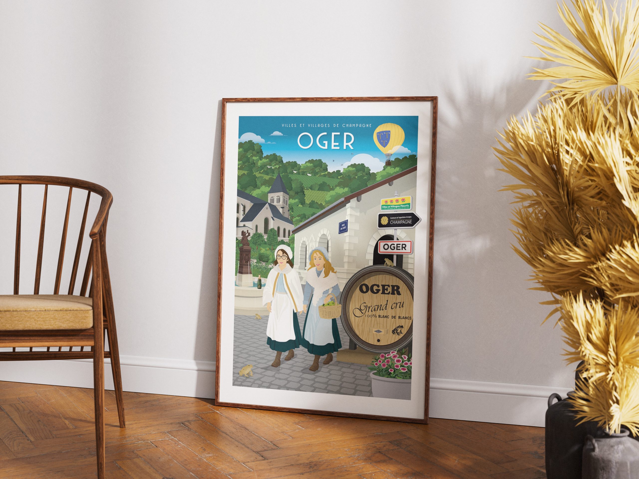 Affiche - Villes et Villages de Champagne - Mardeuil