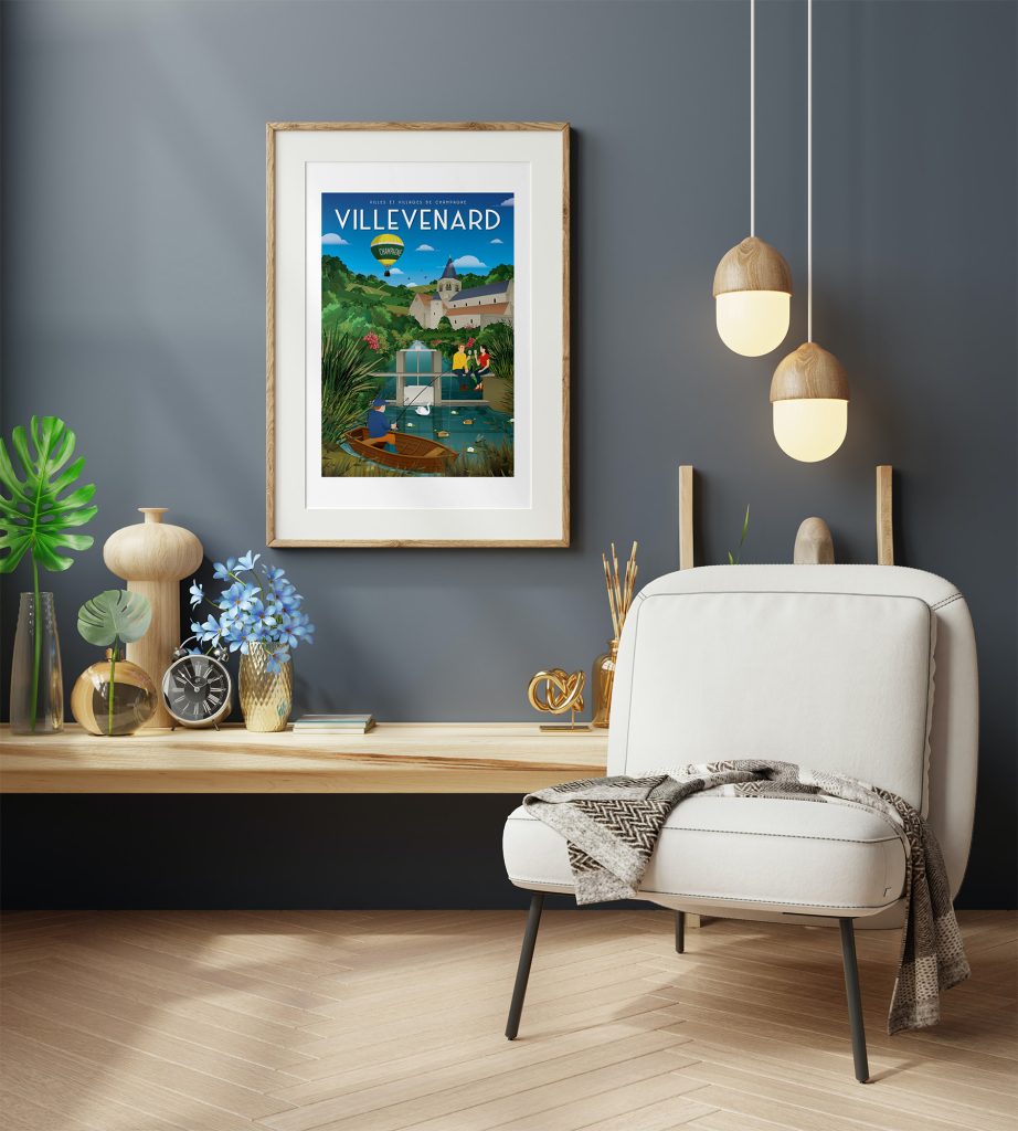 Affiche - Villes et Villages de Champagne - Villevenard
