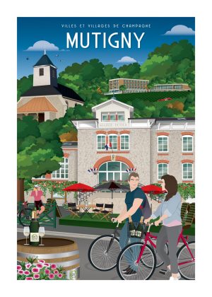 Affiche - Villes et Villages de Champagne - Mutigny